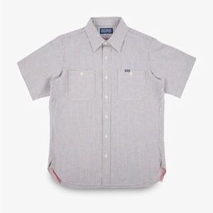 Iron Heart ox cloth 5oz selvedge hickory striped shirt
